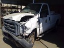 2006 FORD F250SD, WHITE, XL MODEL, STD CAB, 5.4L, AT, 2WD.  F26509